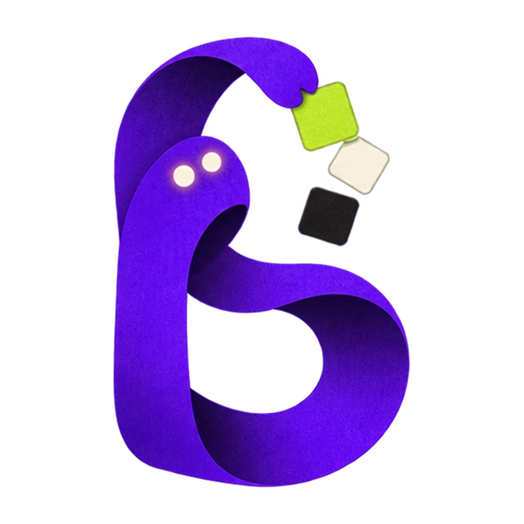 B harfi maskotu | wbe digital