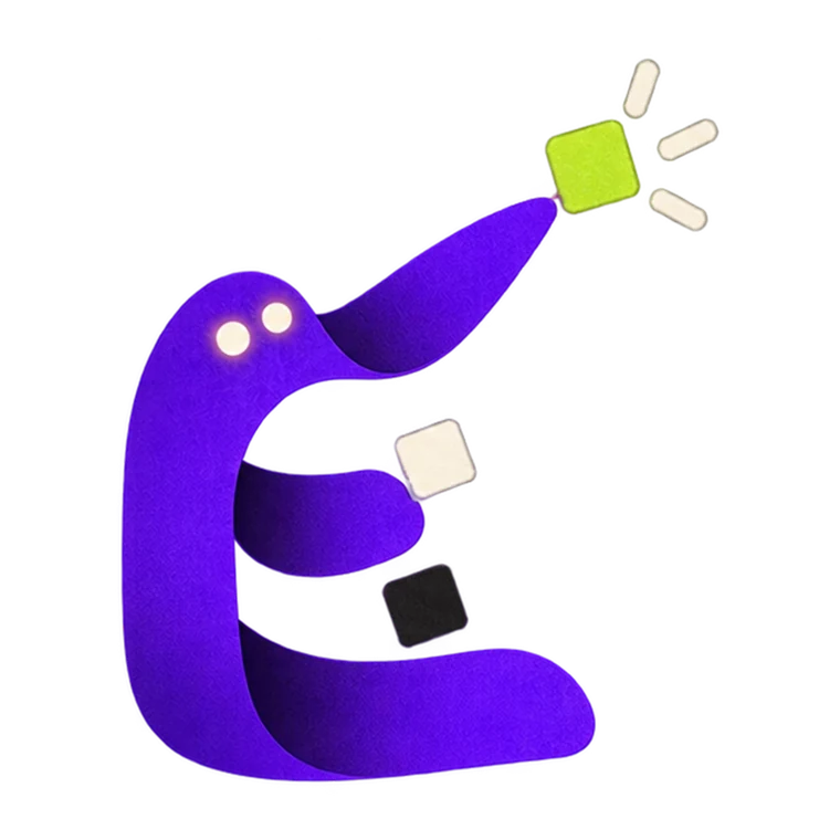 E harfi maskotu | wbe digital